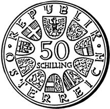 50 Schilling - 350 Jahre Universität Salzburg (1972)