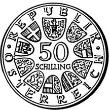 50 Schilling - 1200 Jahre Dom zu Salzburg (1974)
