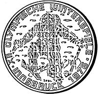 100 Schilling - XII.Olympische Winterspiele in Innsbruck 1976