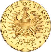 1000 Schilling - Babenberger - Bundesgoldmünze