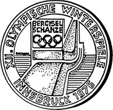 100 Schilling - XII Olympische Winterspiele in Innsbruck 1976, 4 Ausgabe Hall (1976)