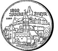 500 Schilling - 1000 Jahre Steyr (1980)