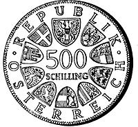 500 Schilling - 1000 Jahre Steyr (1980)