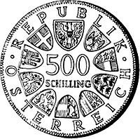 500 Schilling - 200. Todestag von Maria Theresia (1980)