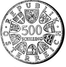 500 Schilling - 100 Geburtstag von Anton Wildgans (1981)