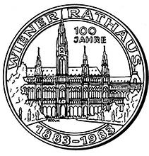500 Schilling - 100 Jahre Wiener Rathaus (1983)