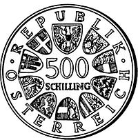 500 Schilling - 700 Jahre Stift Stams (1984)