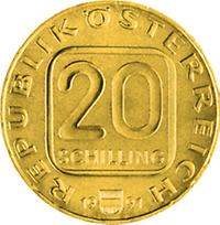 20 Schilling - Franz Grillparzer, Wien (1991)