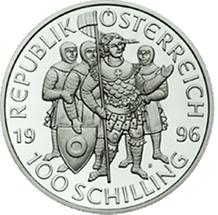 100 Schilling - Markgraf Leopold III (1996)