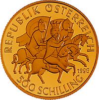 500 Schilling - Heinrich II. Jasomirgott (1996)