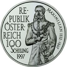 100 Schilling - Maximilian von Mexiko (1997)