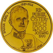 1000 Schilling - Kaiser Karl I (1999)