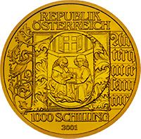 1000 Schilling - Buchmalerei (2001)