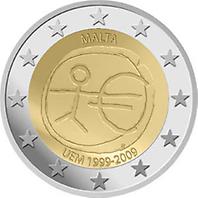 2 Euro - Malta 2009 '10 Jahre WWU'