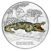 3 Euro - Buntmetallmünze Krokodil (2017)