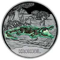 3 Euro - Buntmetallmünze Krokodil (2017)