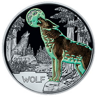 3 Euro - Buntmetallmünze Wolf (2017)