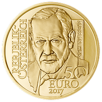 50 Euro - Goldmünze Sigmund Freud (2017)