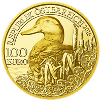 100 Euro - Goldmünze 'Die Stockente' (2018)