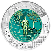 25 Euro - Silbermünze Anthropozän (2018)