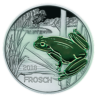 3 Euro - Buntmetallmünze Frosch (2018)