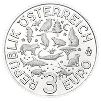 3 Euro - Buntmetallmünze Eule (2018)
