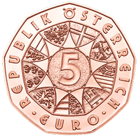 5 Euro - Neujahrsmünze 2016 in Kupfer (2015)