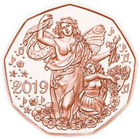 5 Euro - Neujahrsmünze 2016 in Kupfer (2015)