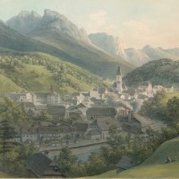 Jakob Gauermann: Ansicht von Bad Aussee, 1821