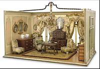 Puppenstube im Stil eines Ringstraßensalons, 1893