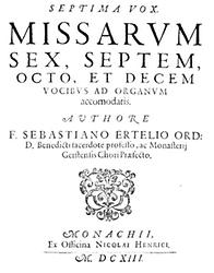 Missarum sex, septem, octo, et decem vocibus ad organum accomodatis