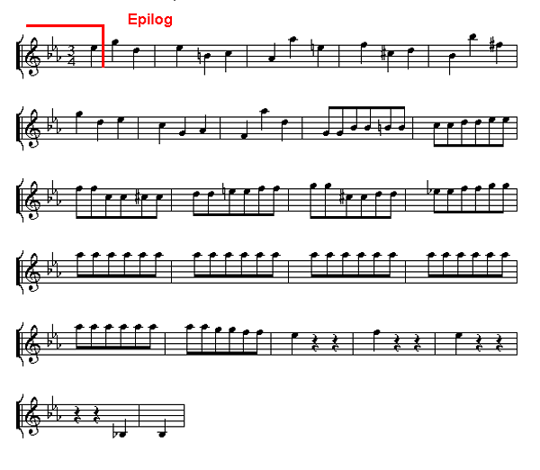 Notenbild: Symphonie Nr. 3 ('Eroica'), 3. Satz, Takte 143-167