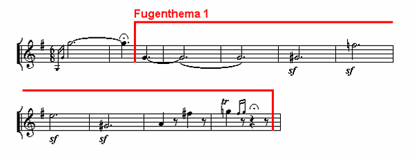 Notenbild: Quartett Nr. 16, op. 133, Ouverture, Takte 1-11