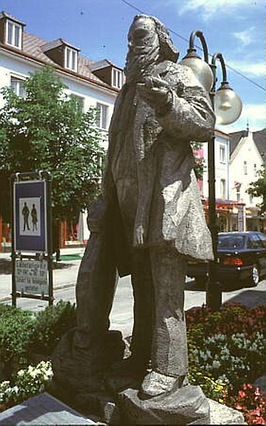 Brahms-Statue in Mürzzuschlag, Steiermark