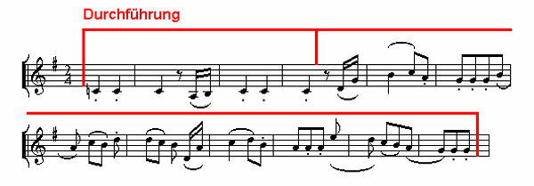 Notenbild: Symphonie mit dem Paukenschlag, 4. Satz, Takte 100-111
