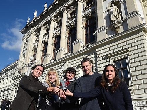 Kerstin Käfer, Lydia Kurz, Eva Regle, Philippe Streit und Julia Goldgruber