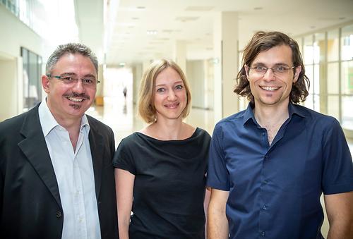 Professor Christian Huber, Dr. Therese Wohlschlager und Dr. Wolfgang Skala