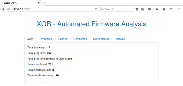 Ergebnis einer Firmware Analyse