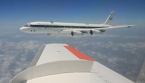 Insgesamt 66.000 Flugkilometer werden die ForscherInnen der Universität Wien mit dem NASA Forschungsflugzeug DC-8 zurücklegen