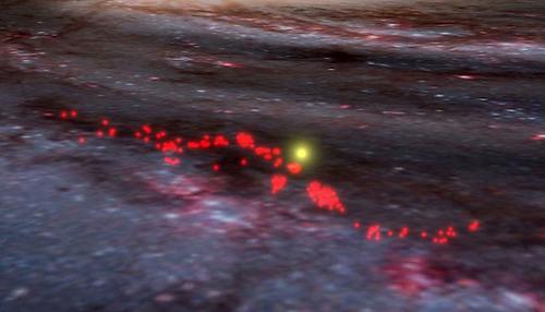 Die Radcliffe-Welle ist eine riesige gashaltige Struktur innerhalb der Milchstraße, in der Sterne entstehen