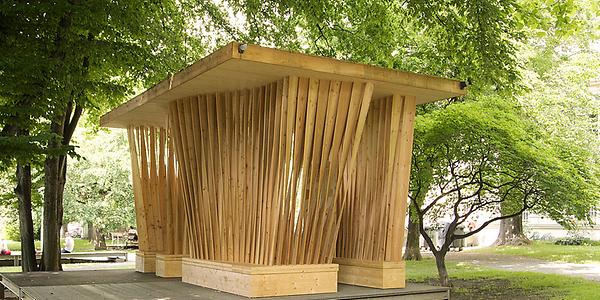 Holzpavillon Twist by FlorianFend