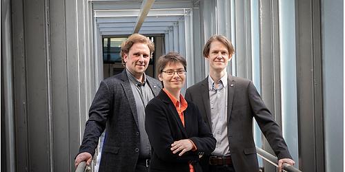 Die drei neuesten CD-Labor Leiter/innen der TU Graz: Harald Plank, Karin Zojer und Klaus Witrisal (v.l.)