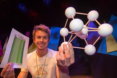 Florian Preishuber-Pflügl, Gewinner des Grazer Science Slam 2015, ist Chemiker an der TU Graz