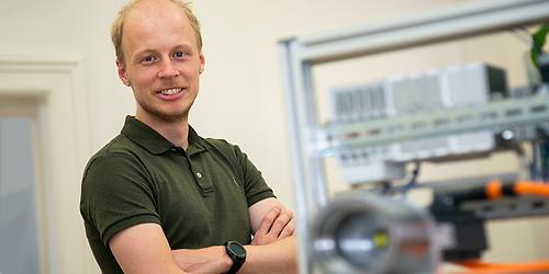 Philipp Eisele hat am Institut für Fertigungstechnik der TU Graz 'Smart Gear' entwickelt, ein innovatives und mittlerweile patentiertes Getriebe für Industrieroboter, Hebe- und Positioniereinrichtungen.