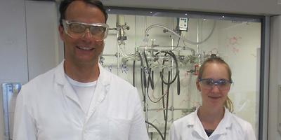 Rolf Breinbauer und Kathrin Heckenbichler vom Institut für Organische Chemie