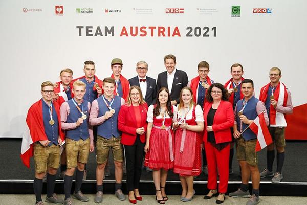 Team Austria mit 33 Medaillen bei EuroSkills2021 in Graz