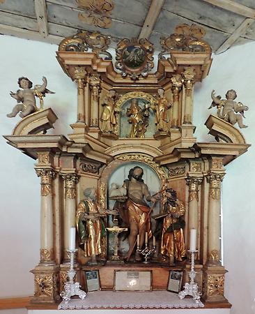 Muta: Rotunde des hl. Johannes -Barocker Altar
