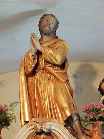 Barocke Statue des hl. Bartholomäus