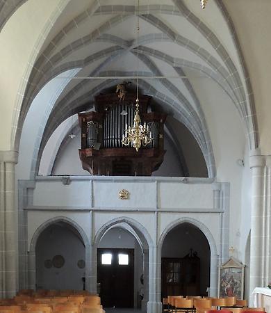 Orgelempore, Kirche des hl. Nikolaus