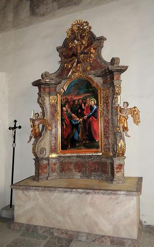 Altar im Turmquadrat rechts: Schlüsselübergabe an Petrus